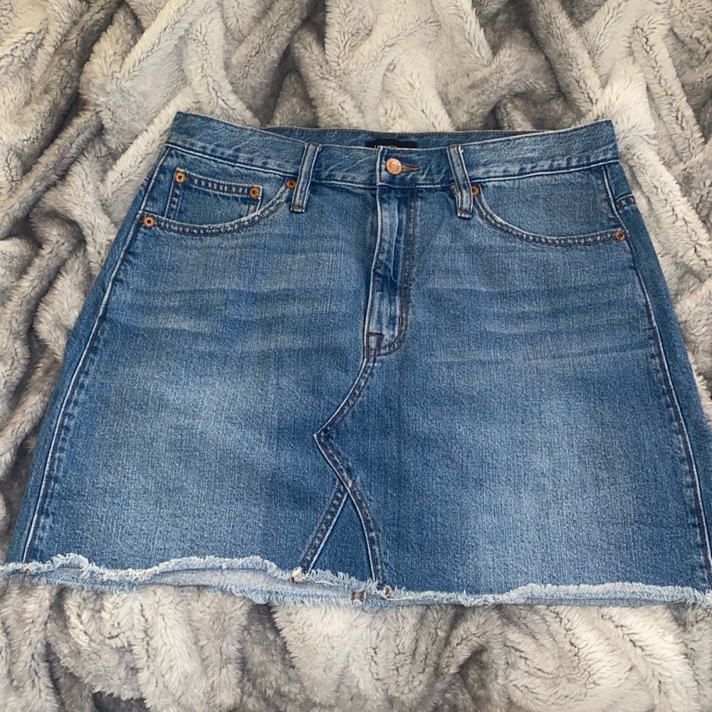 J.Crew Denim Mini Skirt Size 30/12